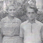 С сестрами Зиной и Тамарой, г. Саратов
